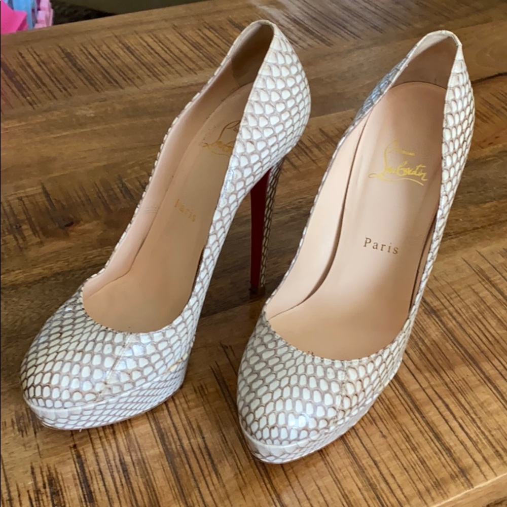 Christian Louboutin Bianca 140 Cobra Tamponato